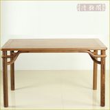 红木家具鸡翅木餐桌纯实木餐桌子中式长方形餐台红木家具休闲茶桌