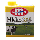 波兰原装美维他MLEKOVITA麦可高沃超高温灭菌部分脱脂牛奶500ml