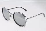 外贸香奈儿Chanel墨镜女款潮奢华珍珠太阳镜女士开车彩膜眼镜