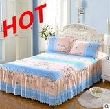 床罩床裙纯棉磨毛加厚1.5m1.8m2.0m单件席梦思床垫保护套包邮