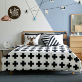 全实木床1.8米双人床欧式简约现代橡木床环保卧室床日式床原木床
