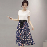 新款短袖常规韩版新款夏季打底连衣裙单件中长裙修身显瘦大码女装
