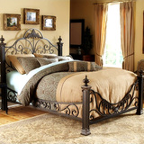 家具预售欧式简约现代公主铁艺双人床1.5米铁艺床1.8米铁艺夫妻床