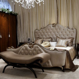 欧式床布艺床双人实木床1.8米新古典实木现代美式婚床简约公主床
