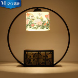 新中式台灯古典陶瓷创意卧室床头灯复古铁艺客厅餐厅书房酒店灯具