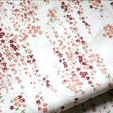 禅境●DIY手工棉布料/斜纹面料 日本和风水墨垂柳樱花瓣 和服浴衣