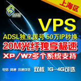 动态IP拨号VPS服务器,上海电信网通ADSL服务器月付测试秒换IP