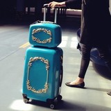 韩国hm拉杆箱12寸化妆箱男女旅行箱密码箱20寸登机箱包24寸行李箱