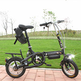 12寸成人36V48V60v折叠式锂电池代驾电动自行车迷你型双人单车女