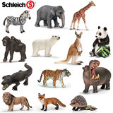 德国思乐schleich野生动物模型塑胶仿真玩具长颈鹿s非洲大象 雄狮