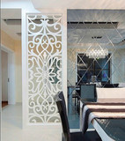 欧式客厅镂空隔断玄关屏风 雕花板通花板密度板实木花格 背景墙