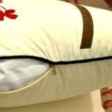 中式棉麻绣花沙发抱枕套不含芯床头靠背沙发靠垫汽车抱枕套大号60