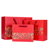 端午节礼品袋中国红礼物包装袋手提袋纸袋定做婚庆用品袋喜糖袋子