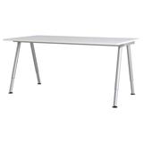 IKEA正品 专业上海宜家代购 佳兰特 书桌 白色 银色