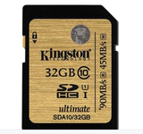 金士顿存储卡UHS-I Class 10 32G -90MB/SSD高速存储卡 土豪金