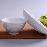 雅诚德陶瓷碗盘餐具 家用简约螺纹日韩式碗碟盘子高品质盘碗散件