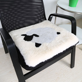 澳尊澳洲羊毛坐垫冬季保暖加厚椅子垫毛绒椅垫休闲椅动物小熊小羊