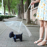 宠物雨伞遛狗雨伞泰迪比熊小狗宠物雨衣雨披用品小型犬用雨伞雨衣