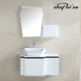 舒派卫浴 浴室柜组合现代简约挂墙式中式卫生间浴室柜 橡木简欧