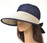 夏季中老年女士大沿遮阳帽可折叠时尚中年妈妈布帽太阳防晒沙滩帽
