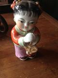 老上海陶瓷娃娃玩具装饰摆件老物件怀旧收藏旧货