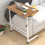 钢木简易电脑桌家用餐桌简约床边书桌升降移动办公桌写字桌子特价