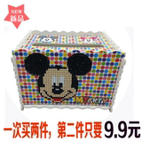 创意手工最新款米奇米老鼠钻石画纸巾盒十字绣抽纸盒钻绣餐巾纸盒