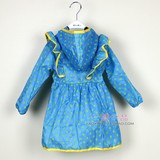 新款可爱荷叶边波点儿童雨衣 女童 韩国日本外贸原单宝宝雨披雨衣