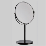 迷你圆形镜子台式双面化妆镜金属镜梳妆放大美妆镜3寸公主镜包邮