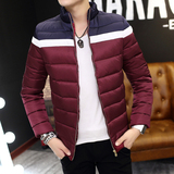 2015新款冬季男羽绒服棉袄韩版青少年男加厚修身立领男装学生棉衣