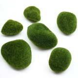 仿真绿植拍摄道具仿真苔藓假石头青苔绿色毛石头仿真植物墙微景观