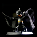 Q版蝙蝠侠手办 超合金可动人偶可发光 DC漫画模型 收藏品办公摆件