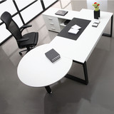 厦门办公家具简约现代主管桌老板桌大班台钢木组合办公台经理桌椅