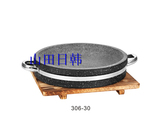 天然烤盘精品深烤盘连板石烧盘石头盘韩国烤盘铁板烤盘铝合金烤盘