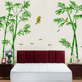 现代简约家装绿色竹子环保墙壁贴纸客厅沙发电视背景书房墙壁贴画