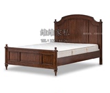简约现代床美式乡村实木床橡木欧式复古双人床婚床特价样板房别墅