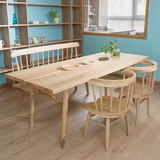 实木餐桌椅组合 定制家具 日式现代简约原木水曲柳设计师原创