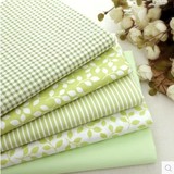 绿色布组纯棉花布斜纹面料床品布料田园布料布头棉布布料床单桌布