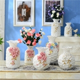 简约现代陶瓷创意干花瓶插创意家居客厅电视柜台面装饰工艺品摆件