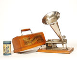美国1898年 Columbia 手摇留声机 （欧美西洋古董收藏）
