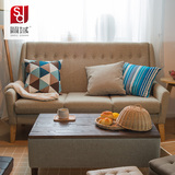 简域布艺沙发懒人单人沙发现代简约小户型沙发欧式家用沙发 组合