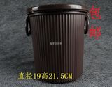 黑色又矮又小号 圆形倒茶渣茶水桶 加厚PP塑料卫生桶 茶桌桶 包邮