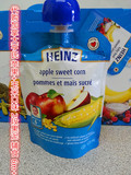 加拿大代购 HEINZ亨氏混合果泥阶段有机营养新鲜袋装开袋即食