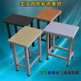 柏林 钢木方凳子简约服装工厂家用操作小吃凳食堂工作学习彩色凳