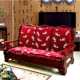 垫带靠背连体坐垫椅子垫靠垫一体加厚昊依红木实木质家具布艺沙发