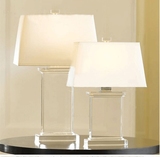 床头台灯现代简约温馨可调光装饰K9水晶台灯北欧宜家客厅卧室台灯