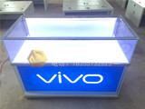 最新款ViVO手机柜台展示柜不锈钢包边高亮LED灯