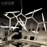 白浪 树枝形吊灯艺术个性LED餐厅吊灯 客厅灯具现代时尚创意灯饰