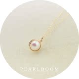 【pearlboom】天然淡水珍珠正圆无瑕 纯手工制作 进口14K注金项链