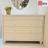 广州定做 斗柜白色特价实木简约现代宜家卧室斗柜 储物收纳衣物柜